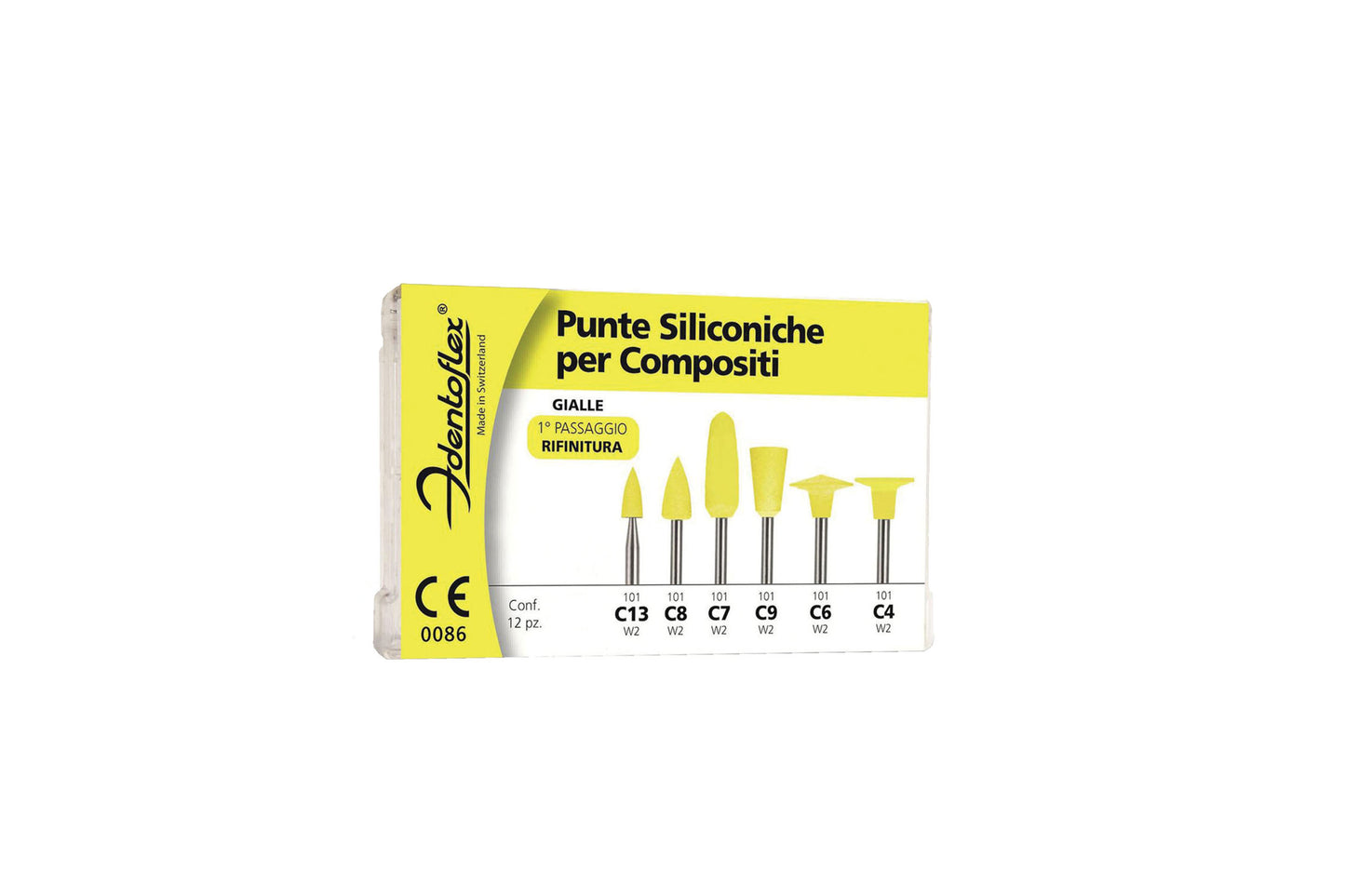 PUNTE SILICONICHE GIALLE C6 IDENTOFLEX