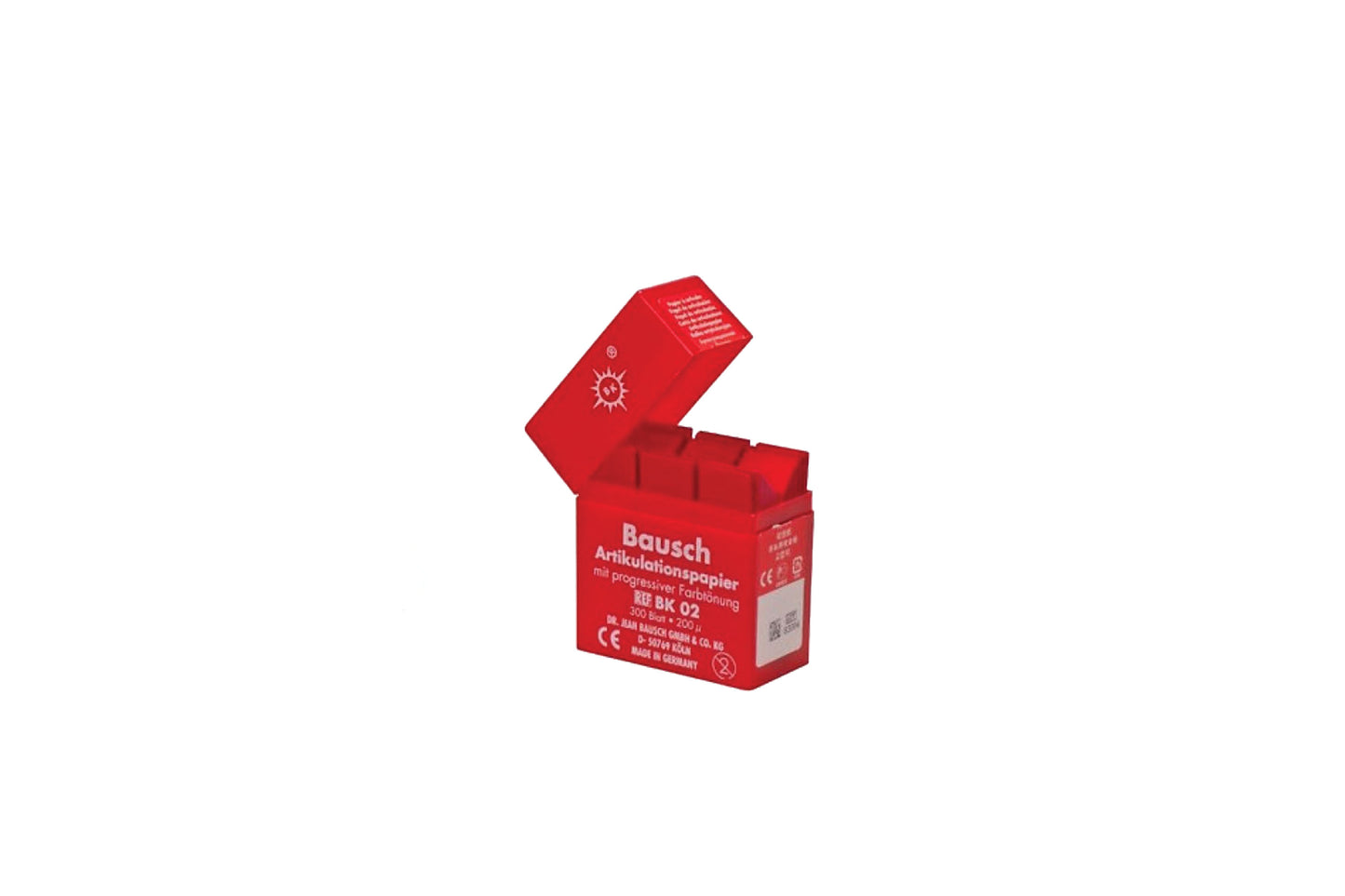 CARTA PER ARTICOLAZIONE BAUSCH BK 02 ROSSA 300 STRISCE