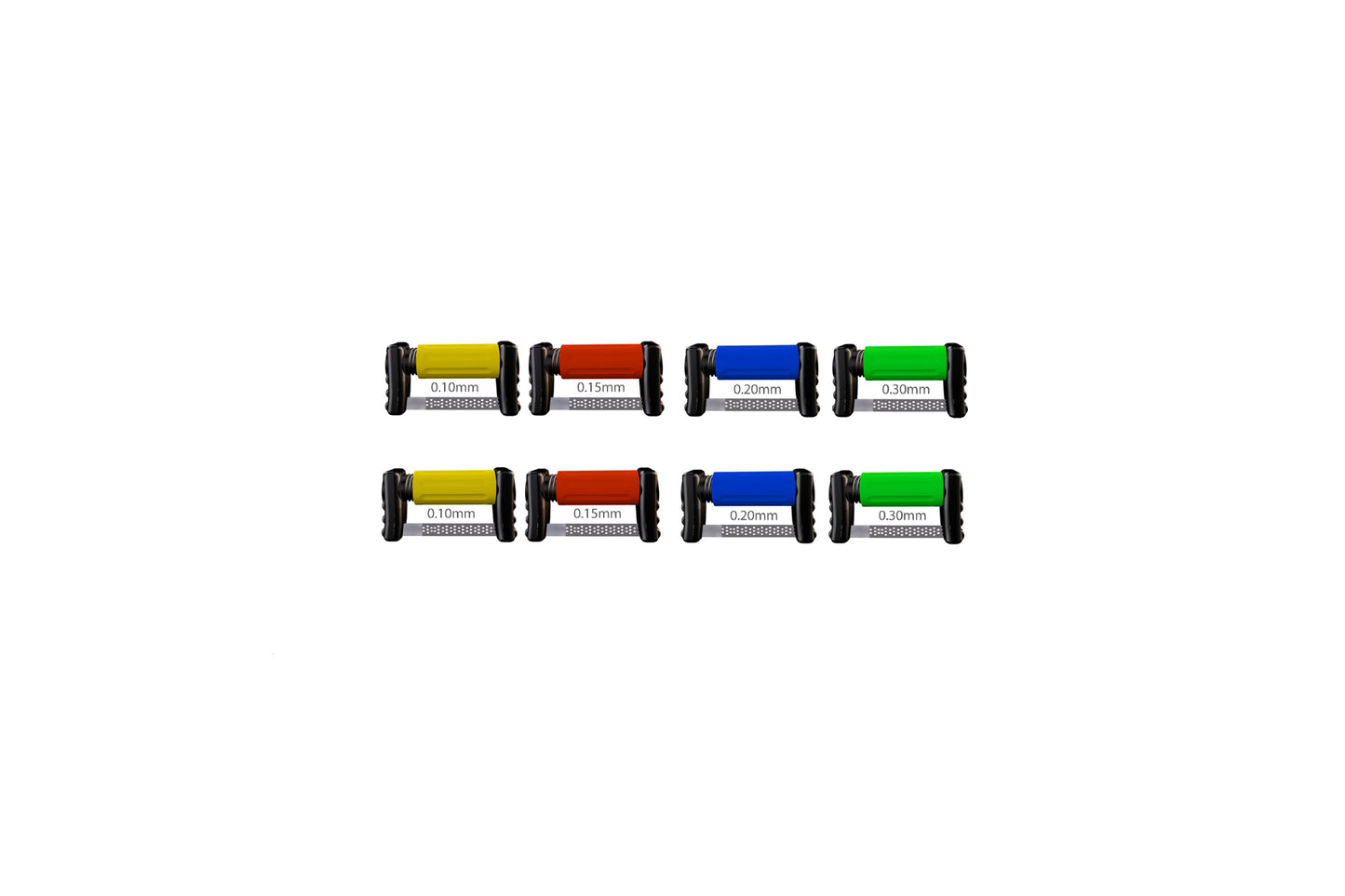 MAGIC STRIP SYSTEM. RICAMBI 10 STRISCE 2 LATI ABRASIVI. GRANA MEDIA