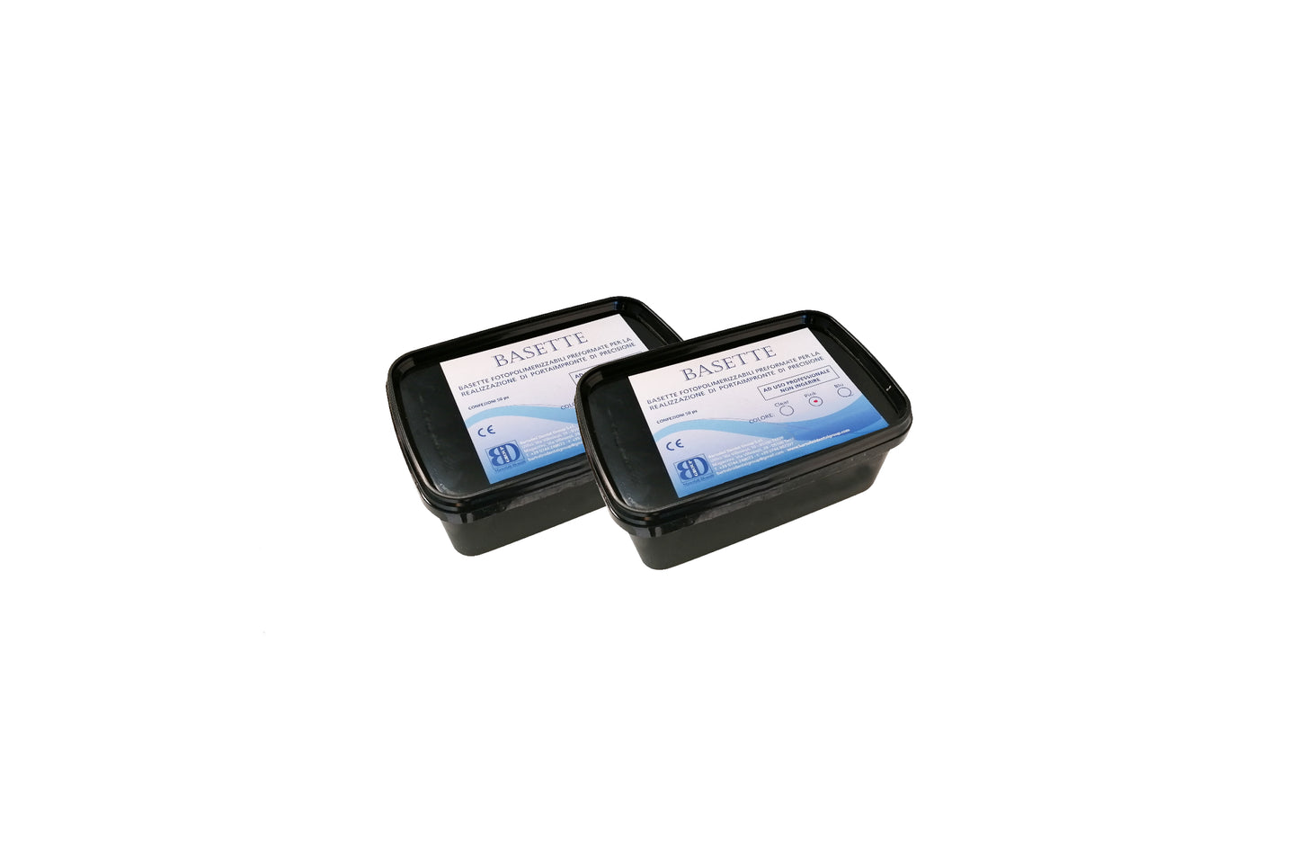 BASETTE FOTOPOLIMERIZZABILI CLEAR 50PZ