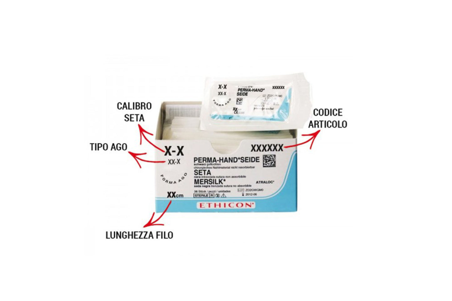 SUTURE ETHICON SETA 3.0  36PZ  K832H