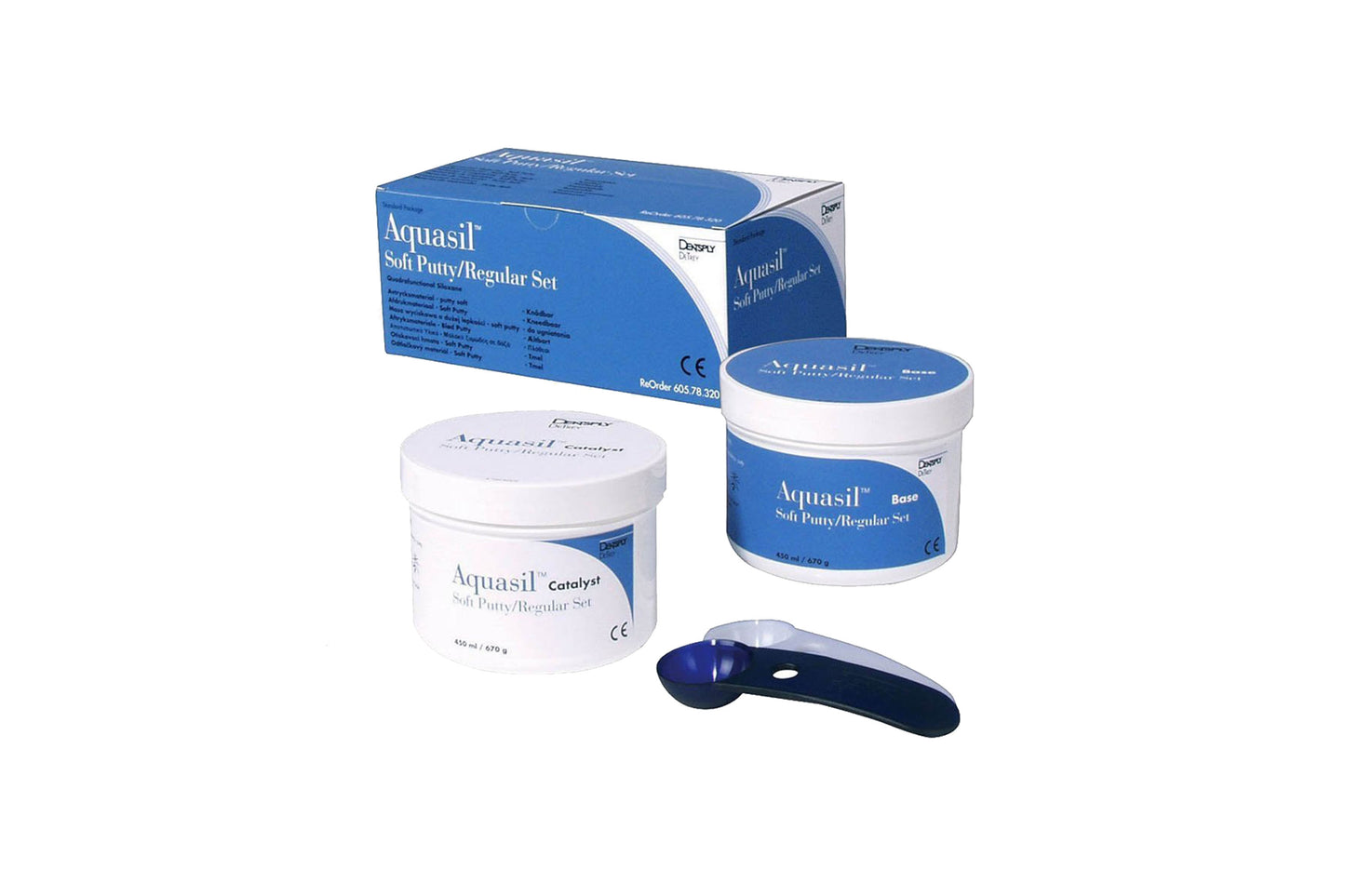 AQUASIL PUTTY  SOFT REGULAR. CONF. 2 X 450 ML.