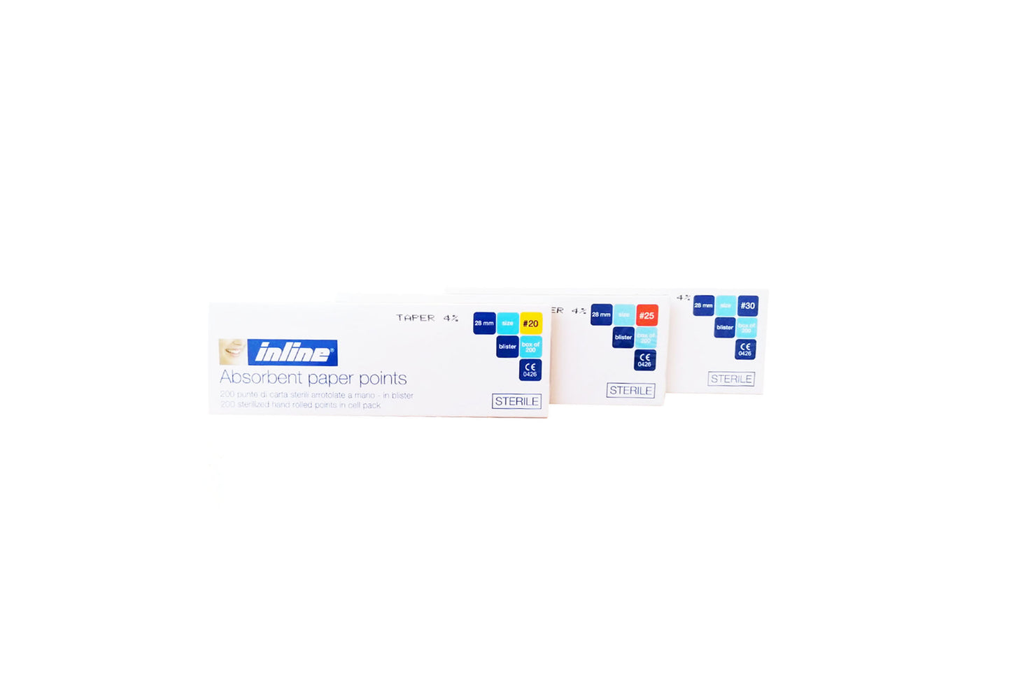 CONI DI CARTA STERILI INLINE 4% N 35